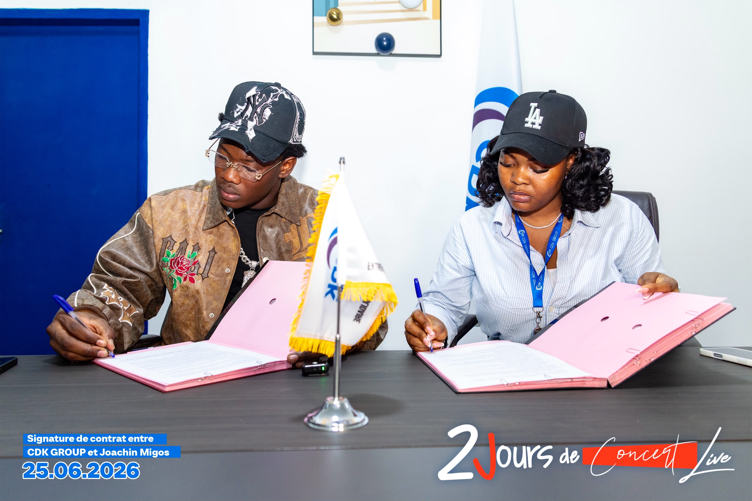 CDK GROUP signe Joachin Migos pour un concert live exceptionnel les 4 et 5 septembre à Lomé