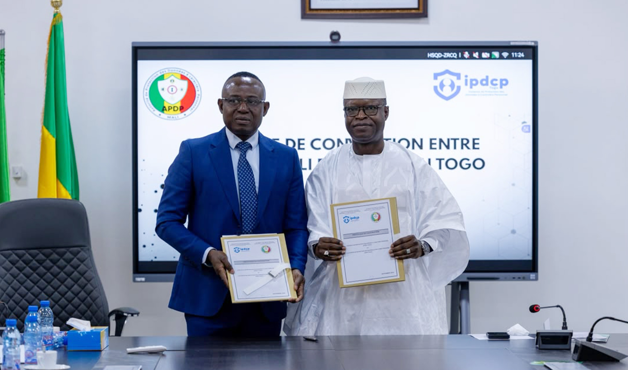 Protection des données à caractère personnel : l’IPDCP et l’APDP du Mali signent un protocole de coopération